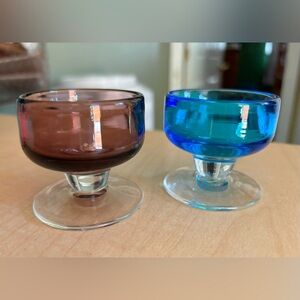 2 RARE BAR GLASSES FOUND AT AN ESTATE SALE.